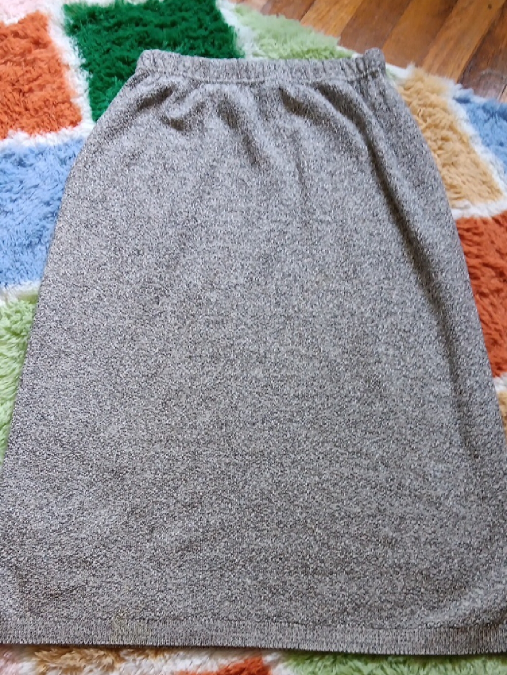 Classic Grey Pencil Skirt - Comfort Knit
